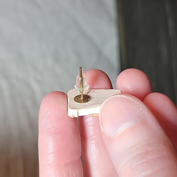 Coffee Cup Pierced Earrings - Picture 2 of 3